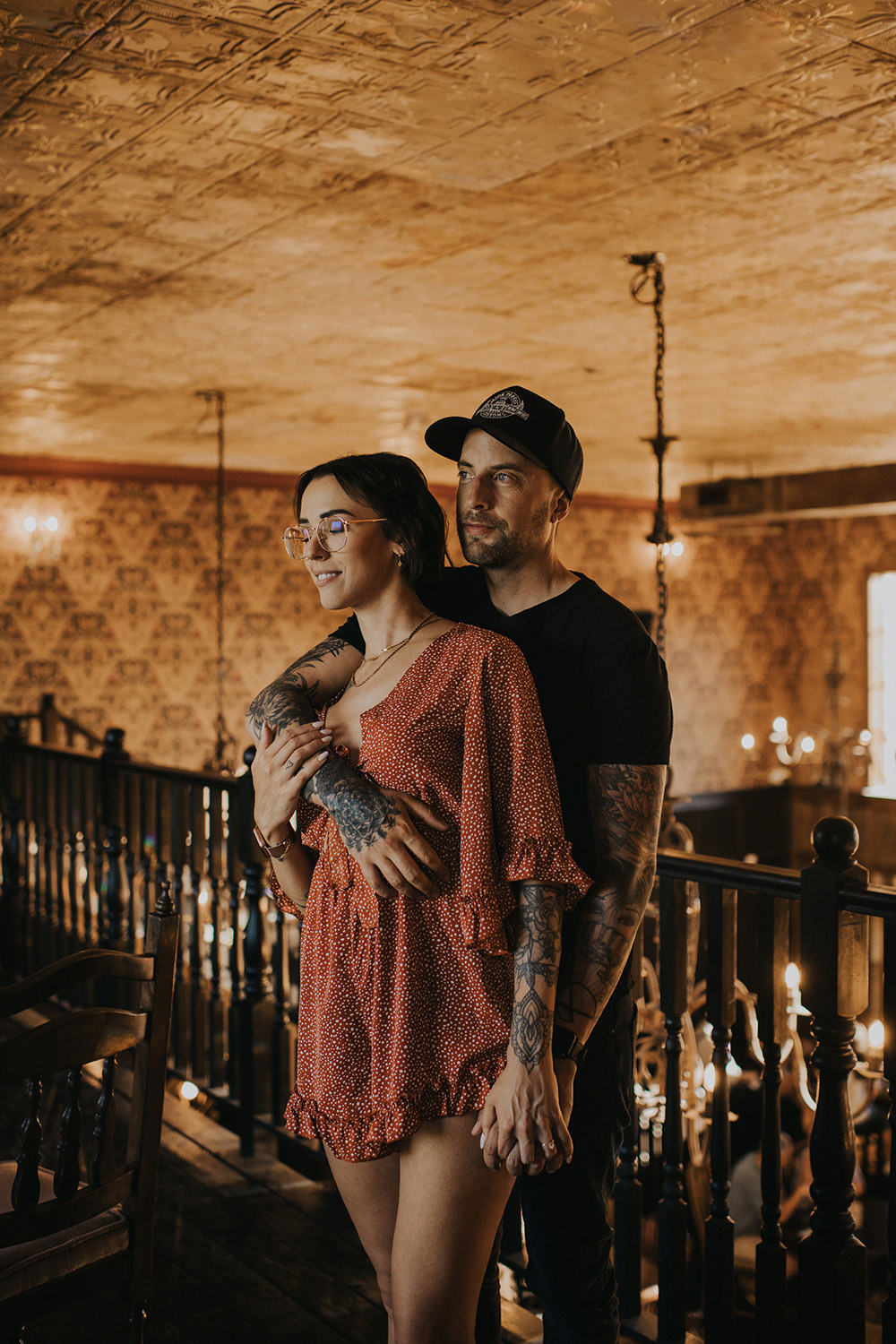 Tattooed Couple at Kelowna Brewery
