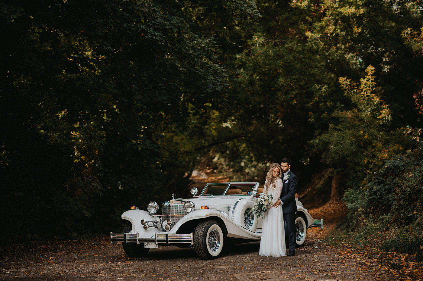 Vintage Excalibur Wedding Car