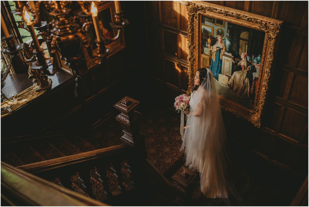 Bridal portraits in Thornewood Castle