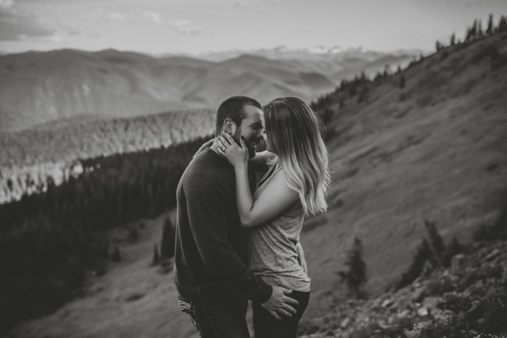 Darling Couple on a mountain top