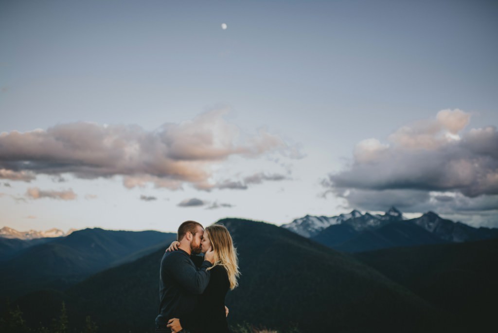Mountain view during engagement session