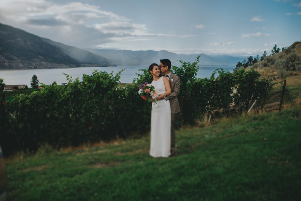 Bride and Groom at Penticton wedding