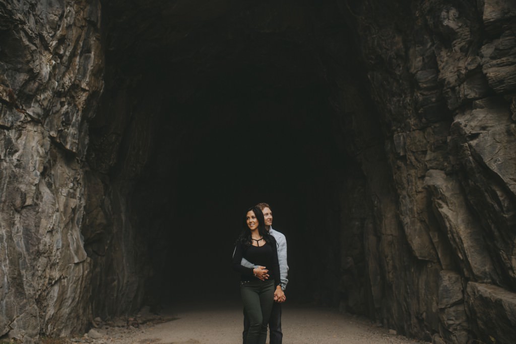 Cave engagement photo