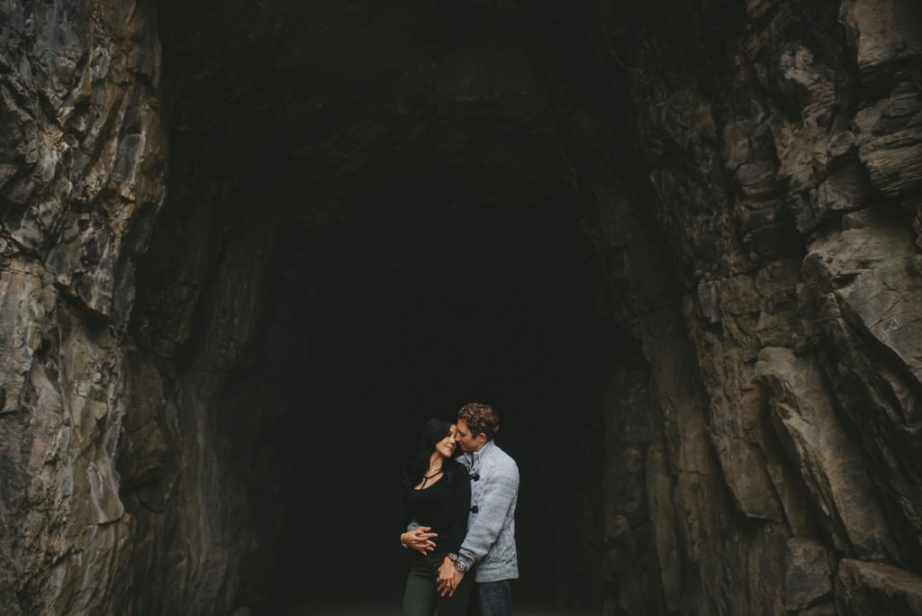Intimate Cave Engagement Session