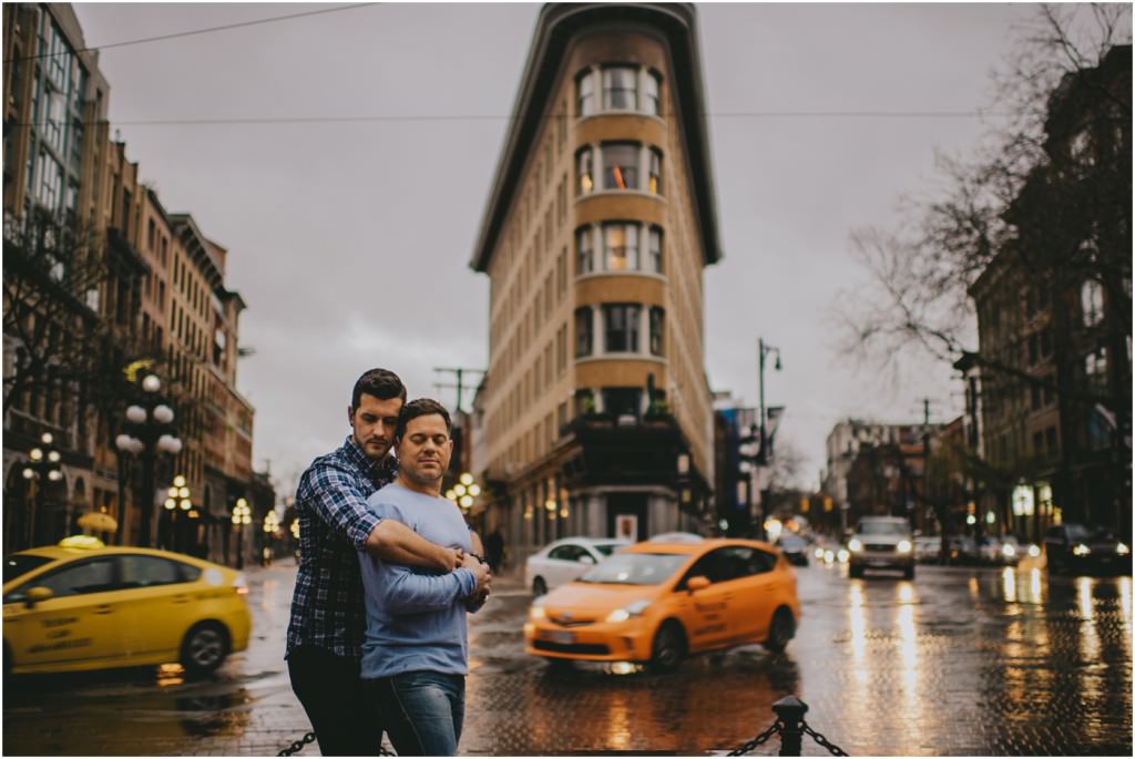 Engagement session in Gastown Vancouver