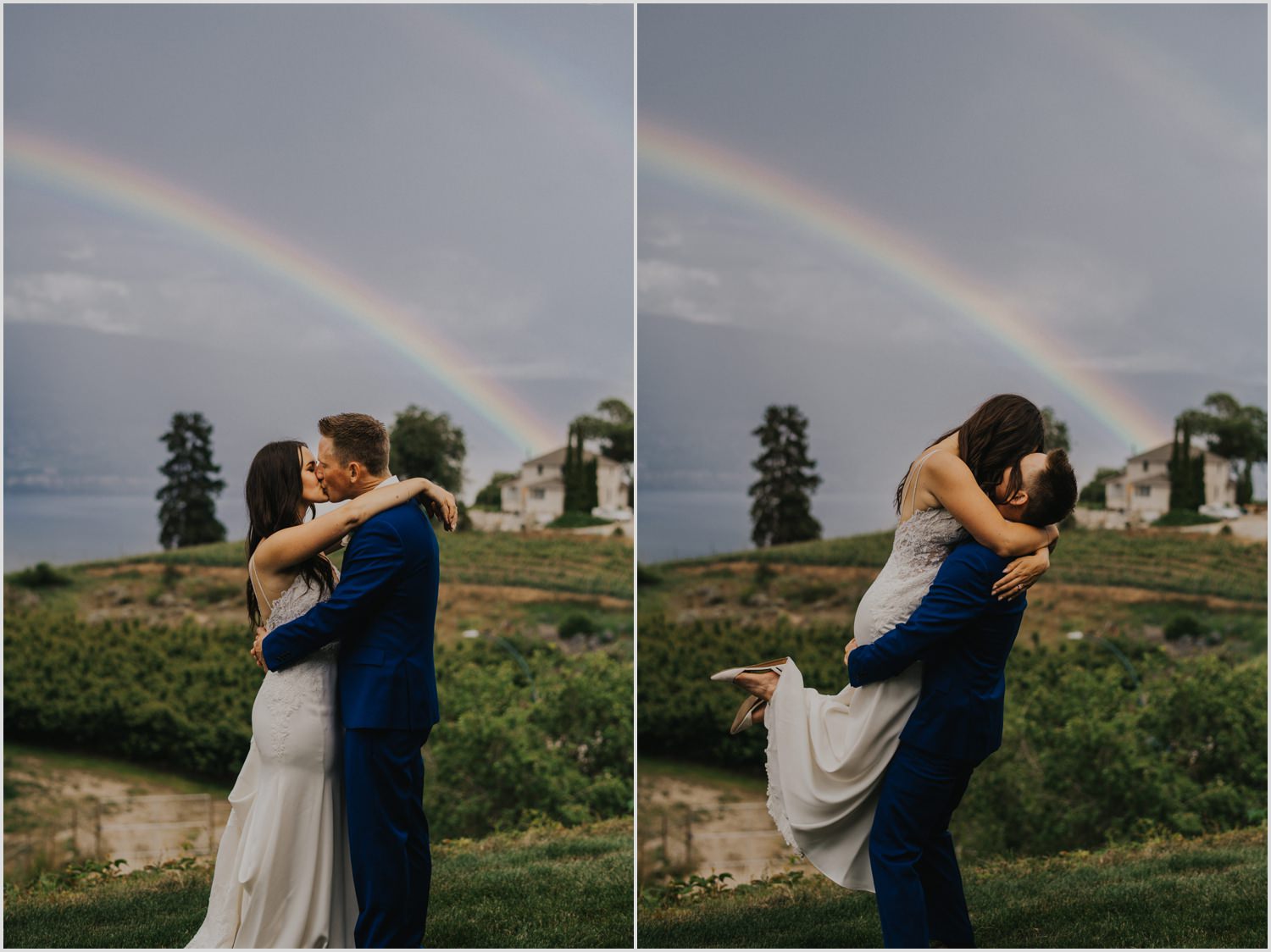 Okanagan Rainbow on Wedding day