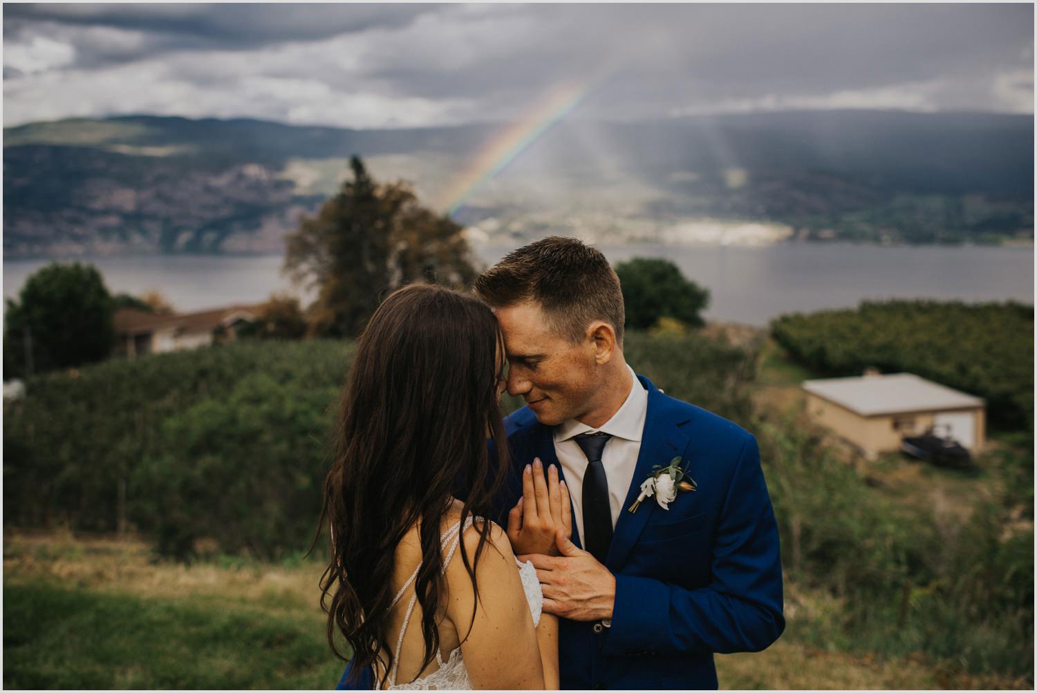 Rainbow on Wedding Day